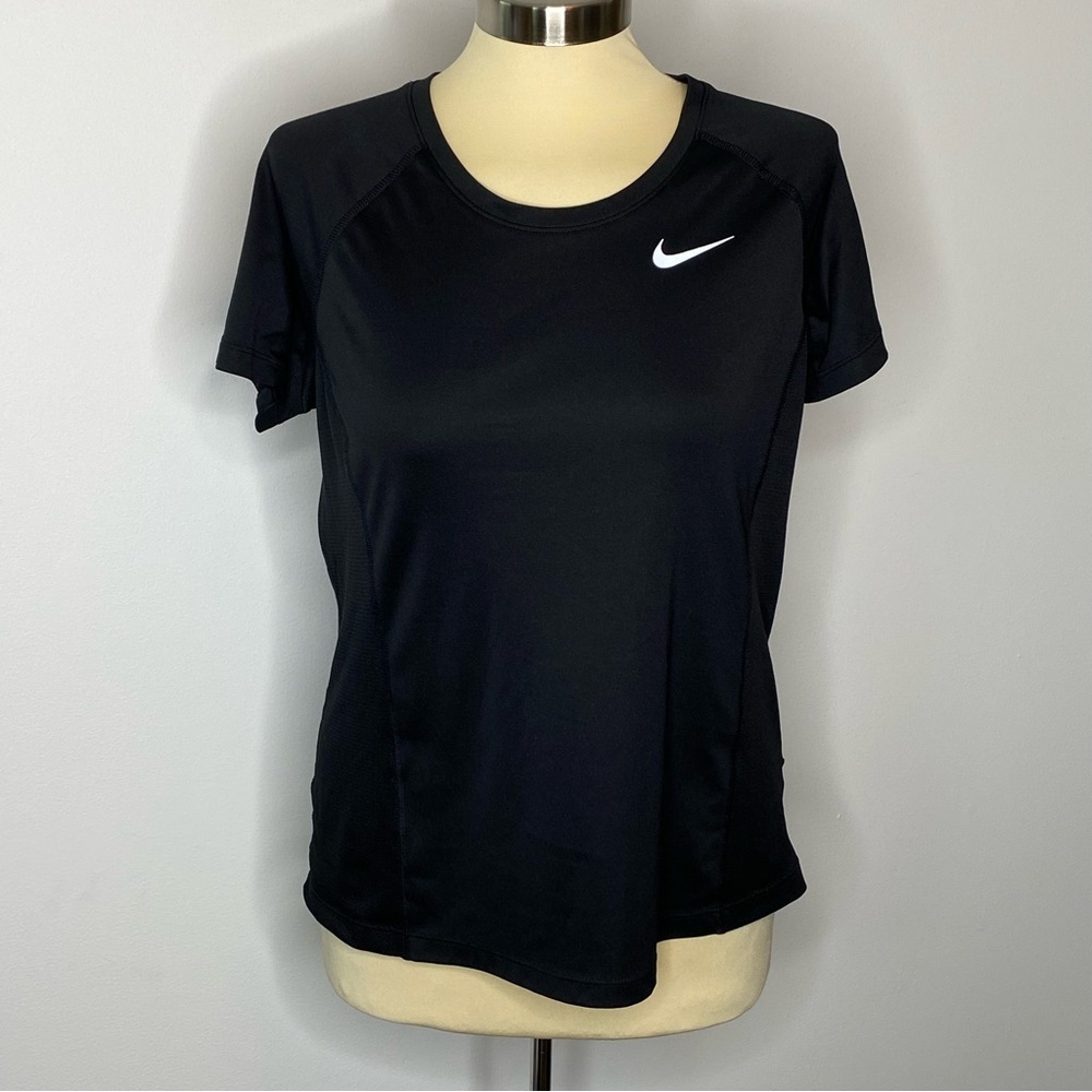 Nike Black Dri-Fit Short Sleeve Running Shirt